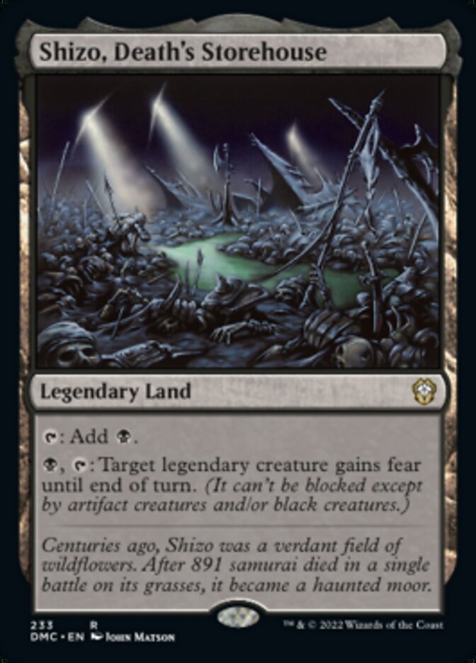 Shizo, Death's Storehouse [Dominaria United Commander] MTG Single Magic: The Gathering | Red Claw Gaming
