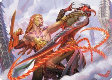 Tyvar's Stand Art Card [Phyrexia: All Will Be One Art Series] MTG Single Magic: The Gathering | Red Claw Gaming