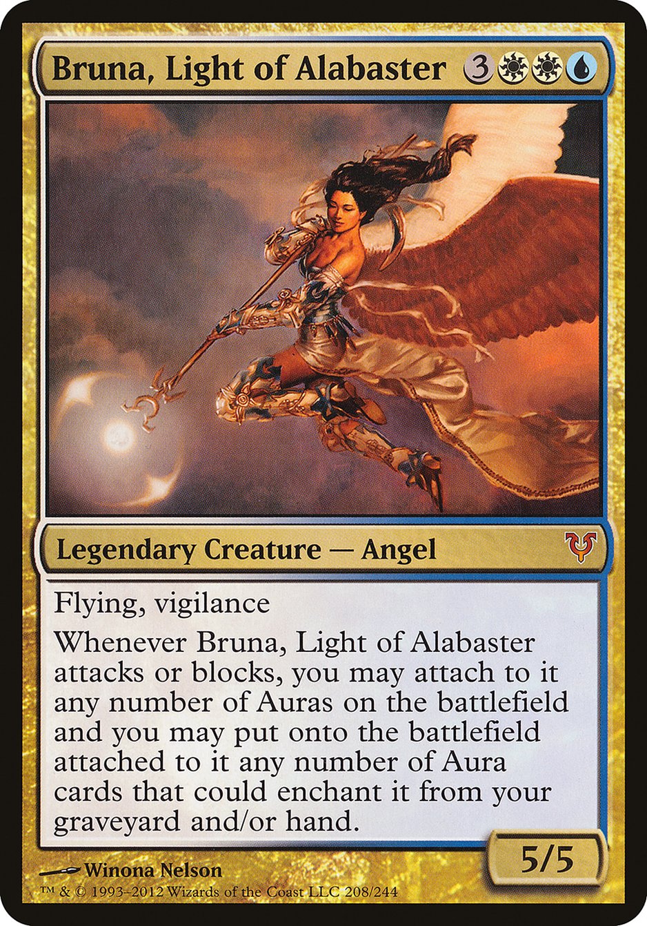 Bruna, Light of Alabaster (Oversized) [Open the Helvault] MTG Single Magic: The Gathering | Red Claw Gaming