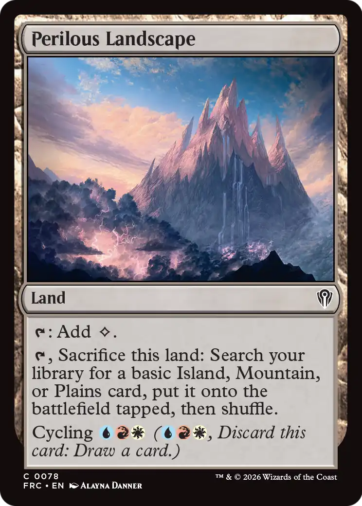 Perilous Landscape [Reality Fracture Commander] | Red Claw Gaming