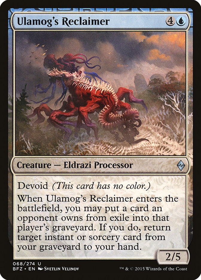 Ulamog's Reclaimer [Battle for Zendikar] MTG Single Magic: The Gathering | Red Claw Gaming