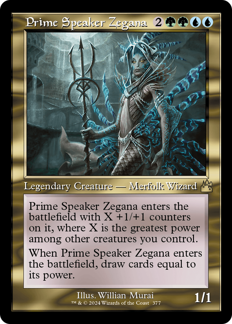 Prime Speaker Zegana (Retro Frame) [Ravnica Remastered] MTG Single Magic: The Gathering | Red Claw Gaming