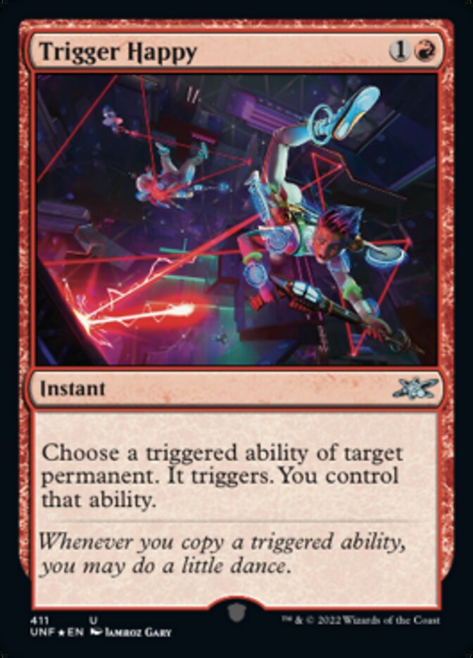Trigger Happy (Galaxy Foil) [Unfinity] MTG Single Magic: The Gathering    | Red Claw Gaming