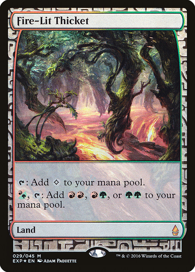 Fire-Lit Thicket [Zendikar Expeditions] MTG Single Magic: The Gathering | Red Claw Gaming