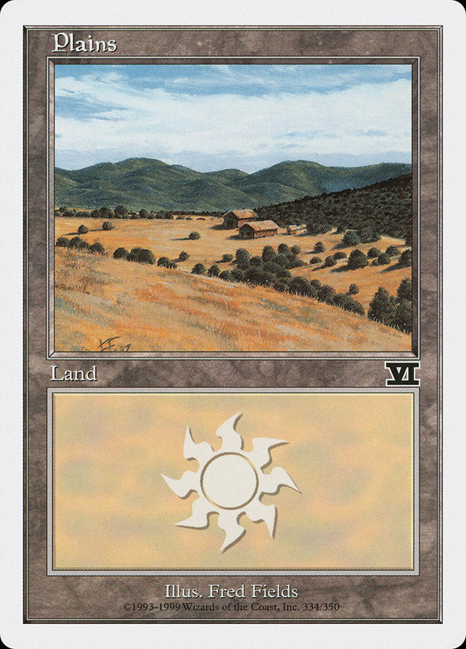 Plains (334) [Classic Sixth Edition] MTG Single Magic: The Gathering | Red Claw Gaming
