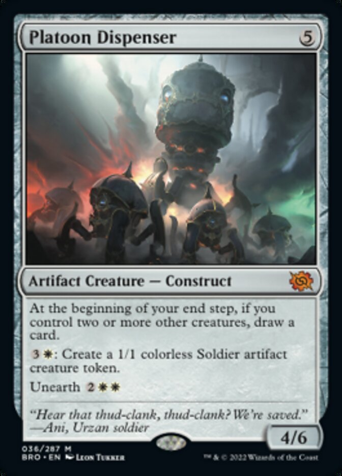 Platoon Dispenser [The Brothers' War] MTG Single Magic: The Gathering | Red Claw Gaming