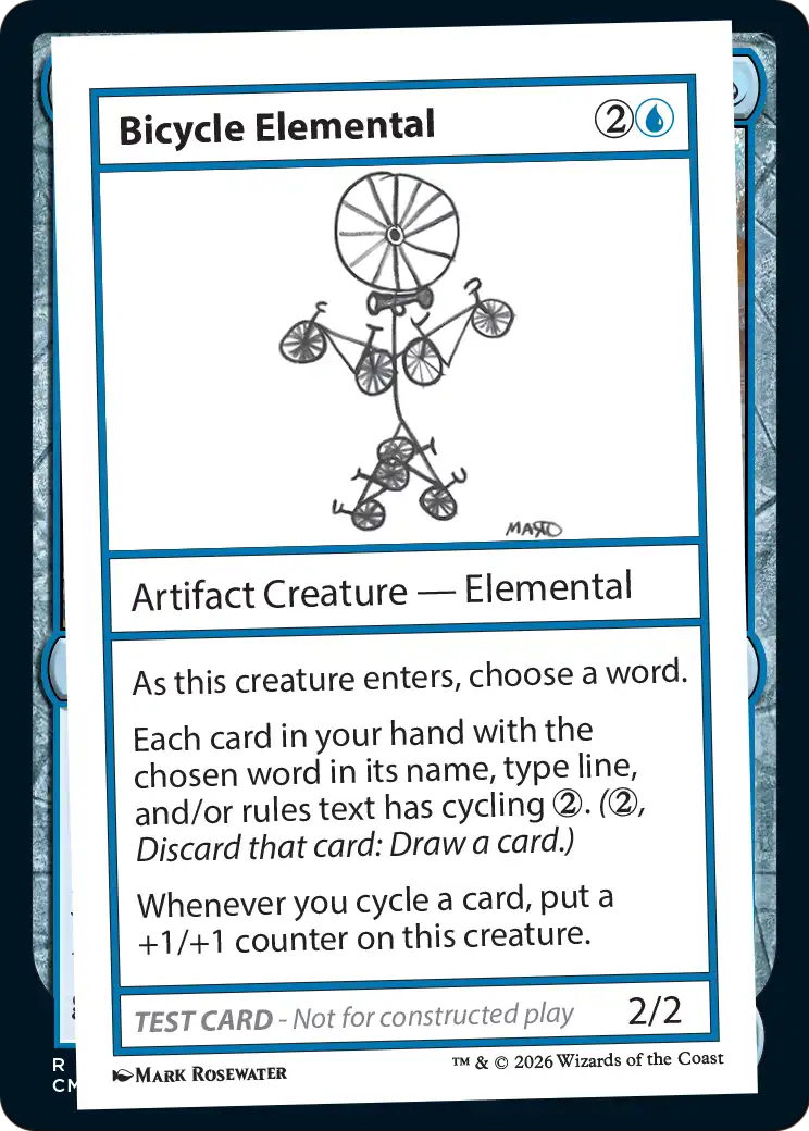 Bicycle Elemental [Mystery Booster Playtest Cards] | Red Claw Gaming