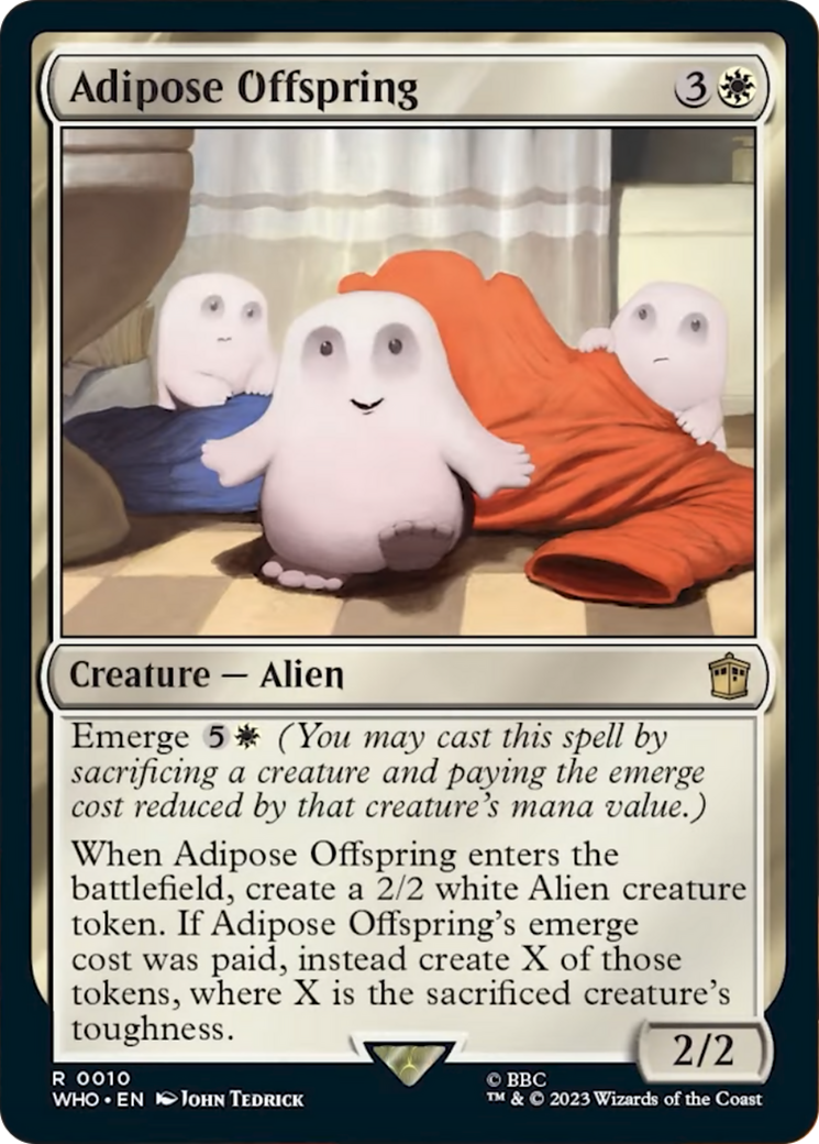 Adipose Offspring [Doctor Who] MTG Single Magic: The Gathering | Red Claw Gaming
