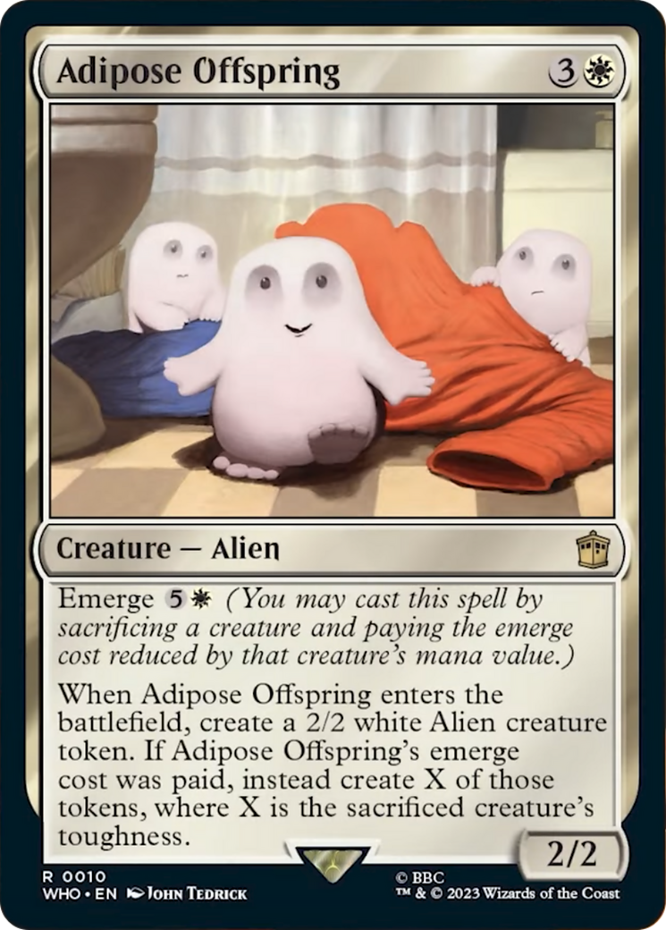 Adipose Offspring [Doctor Who] MTG Single Magic: The Gathering    | Red Claw Gaming