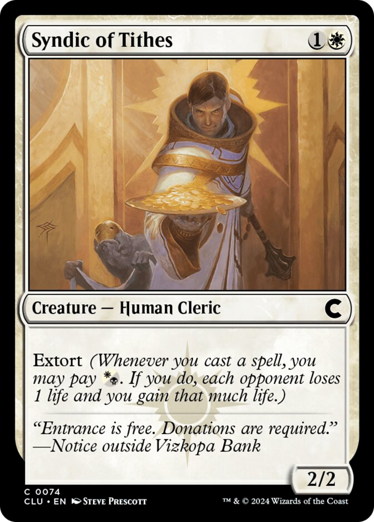Syndic of Tithes [Ravnica: Clue Edition] MTG Single Magic: The Gathering | Red Claw Gaming