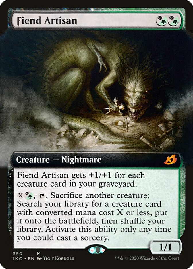 Fiend Artisan (Extended Art) [Ikoria: Lair of Behemoths] MTG Single Magic: The Gathering | Red Claw Gaming