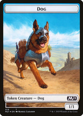 Cat (020) // Dog Double-Sided Token [Core Set 2021 Tokens] MTG Single Magic: The Gathering | Red Claw Gaming