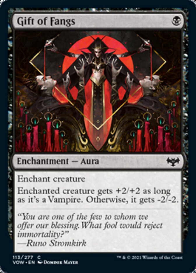 Gift of Fangs [Innistrad: Crimson Vow] MTG Single Magic: The Gathering | Red Claw Gaming