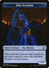 Zombie // Dog Illusion Double-Sided Token [Dungeons & Dragons: Adventures in the Forgotten Realms Tokens] MTG Single Magic: The Gathering | Red Claw Gaming