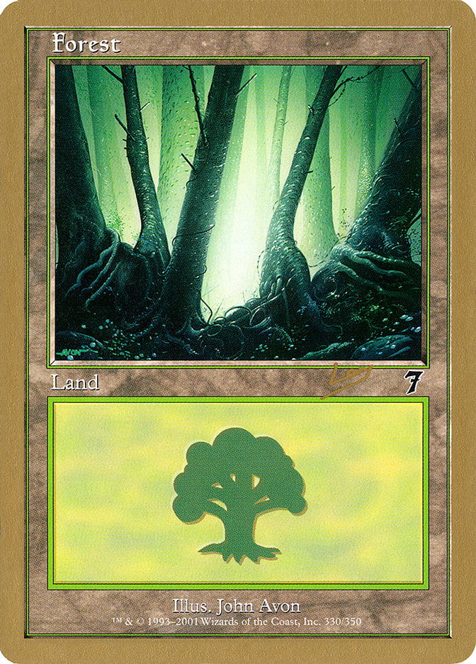 Forest (rl330) (Raphael Levy) [World Championship Decks 2002] MTG Single Magic: The Gathering | Red Claw Gaming