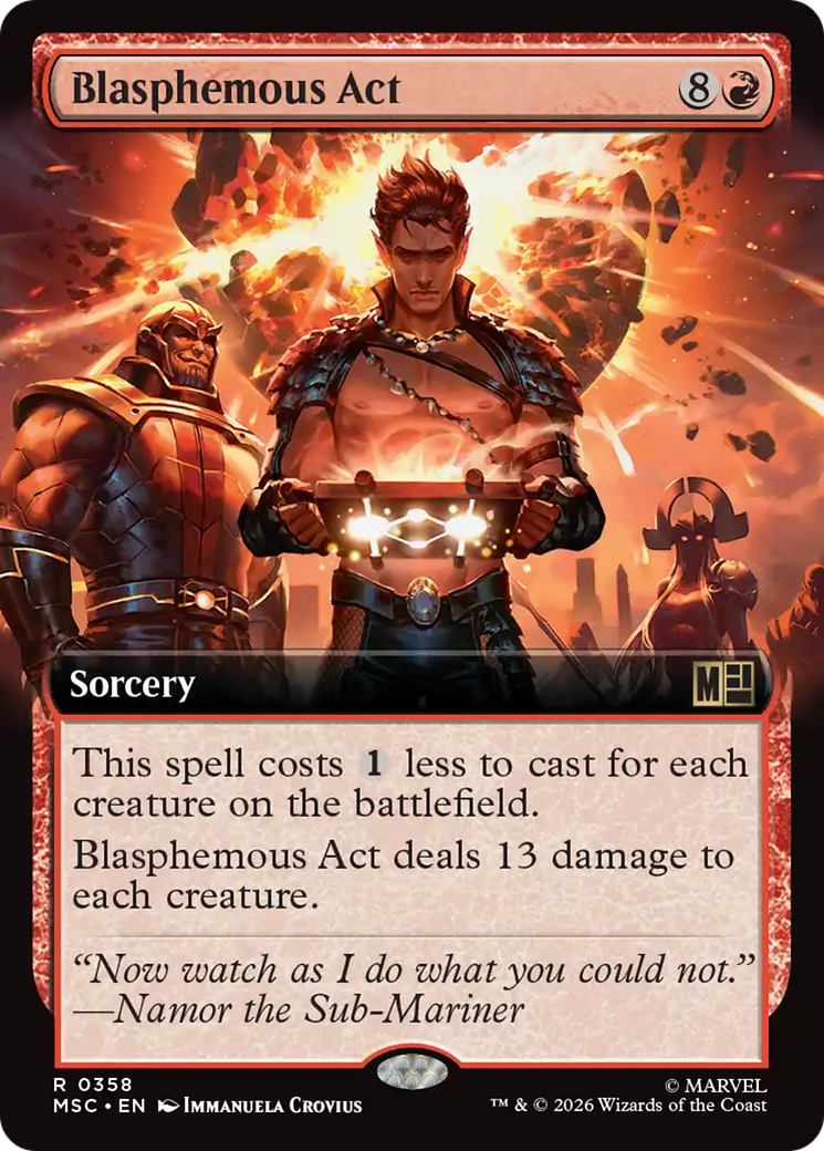 Blasphemous Act (Extended Art) [Marvel Super Heroes Commander] | Red Claw Gaming
