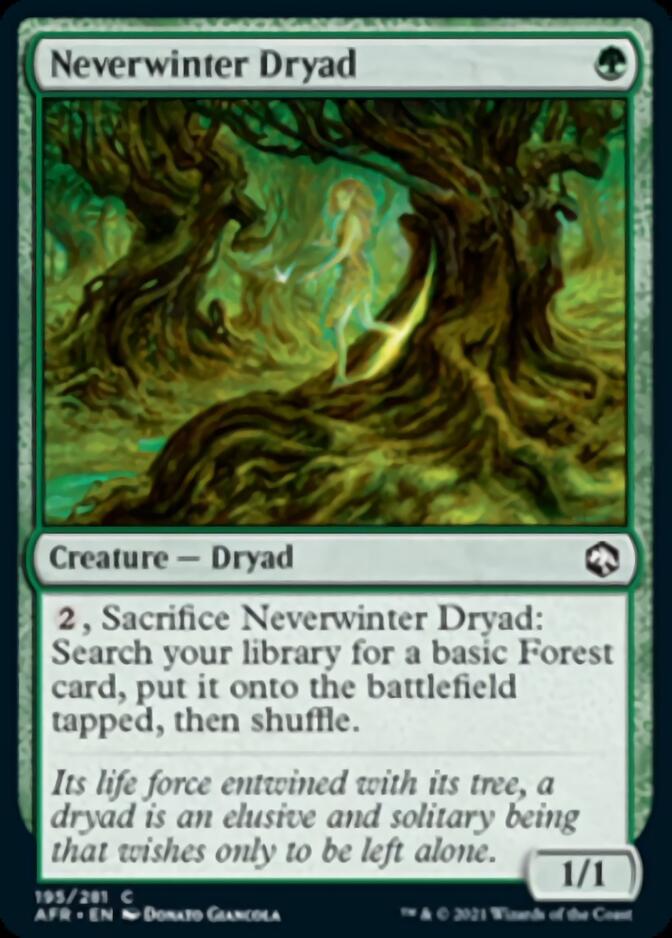 Neverwinter Dryad [Dungeons & Dragons: Adventures in the Forgotten Realms] MTG Single Magic: The Gathering | Red Claw Gaming