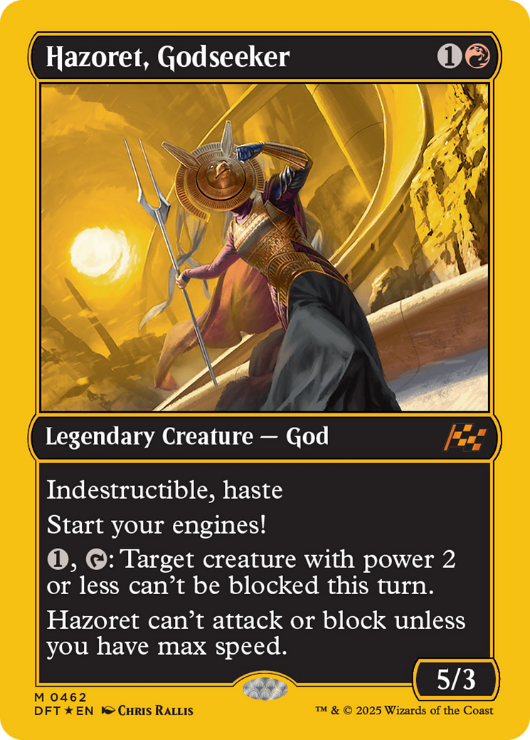 Hazoret, Godseeker (First-Place Foil) [Aetherdrift] MTG Single Magic: The Gathering | Red Claw Gaming