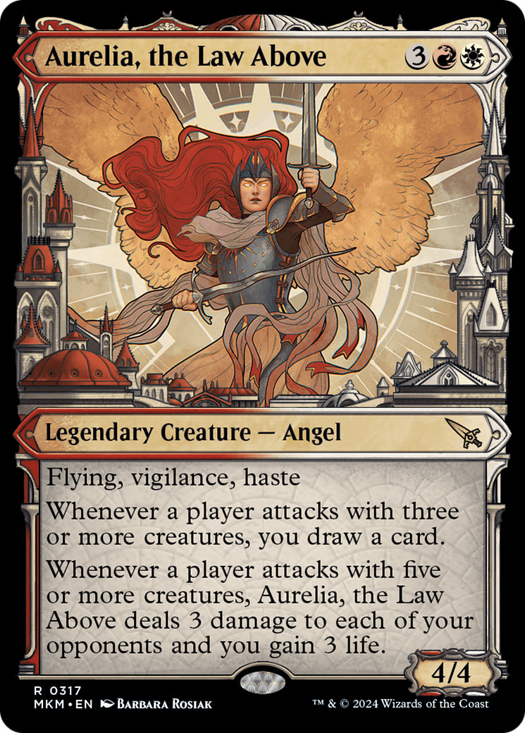 Aurelia, the Law Above (Showcase) (0317) [Murders at Karlov Manor] MTG Single Magic: The Gathering    | Red Claw Gaming