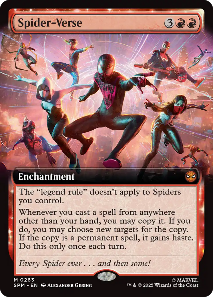 Spider-Verse (Extended Art) [Marvel's Spider-Man] MTG Single Magic: The Gathering | Red Claw Gaming