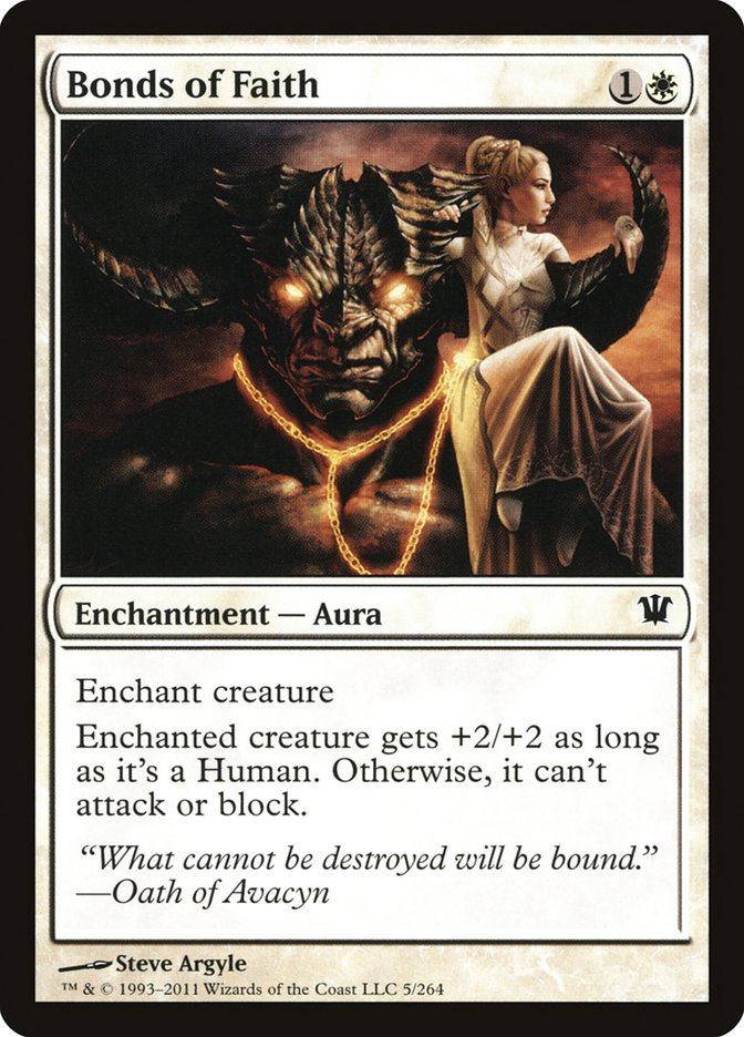 Bonds of Faith [Innistrad] MTG Single Magic: The Gathering | Red Claw Gaming