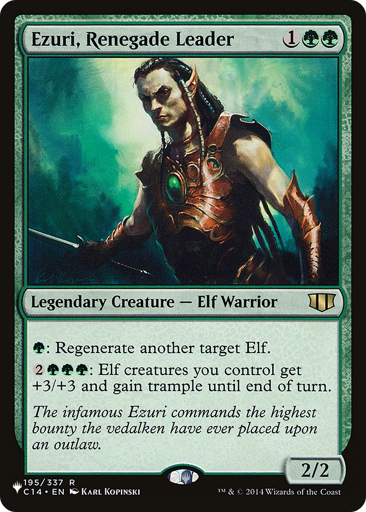 Ezuri, Renegade Leader [The List] MTG Single Magic: The Gathering | Red Claw Gaming