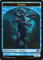 Whale // Zombie (011/036) Double-Sided Token [Commander 2014 Tokens] MTG Single Magic: The Gathering | Red Claw Gaming