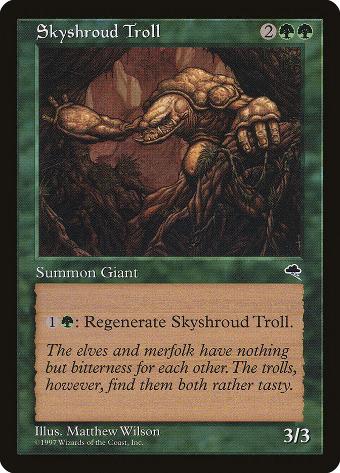 Skyshroud Troll [Tempest] MTG Single Magic: The Gathering | Red Claw Gaming