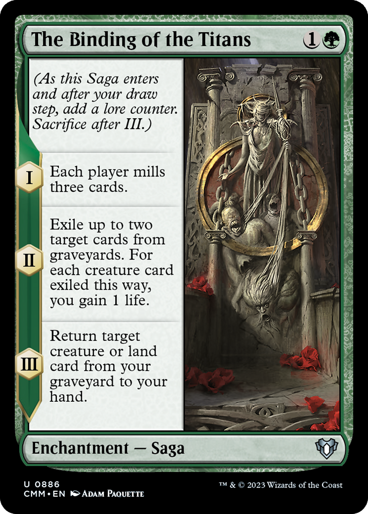 The Binding of the Titans [Commander Masters] MTG Single Magic: The Gathering | Red Claw Gaming