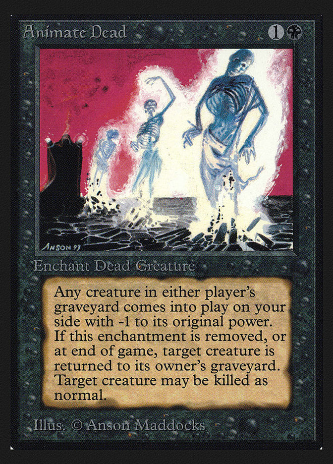 Animate Dead [International Collectors' Edition] MTG Single Magic: The Gathering | Red Claw Gaming