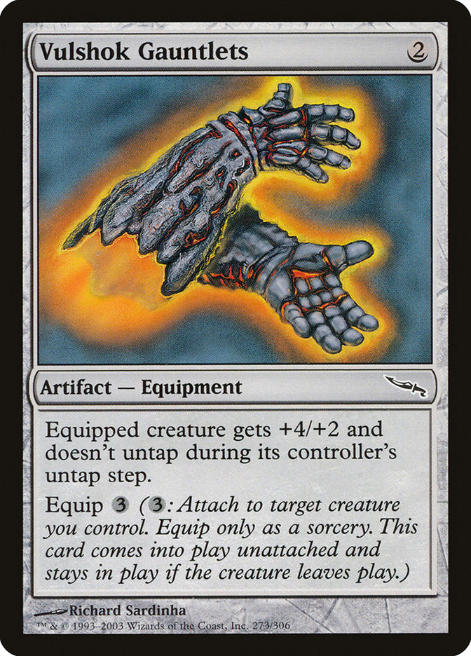 Vulshok Gauntlets [Mirrodin] MTG Single Magic: The Gathering | Red Claw Gaming