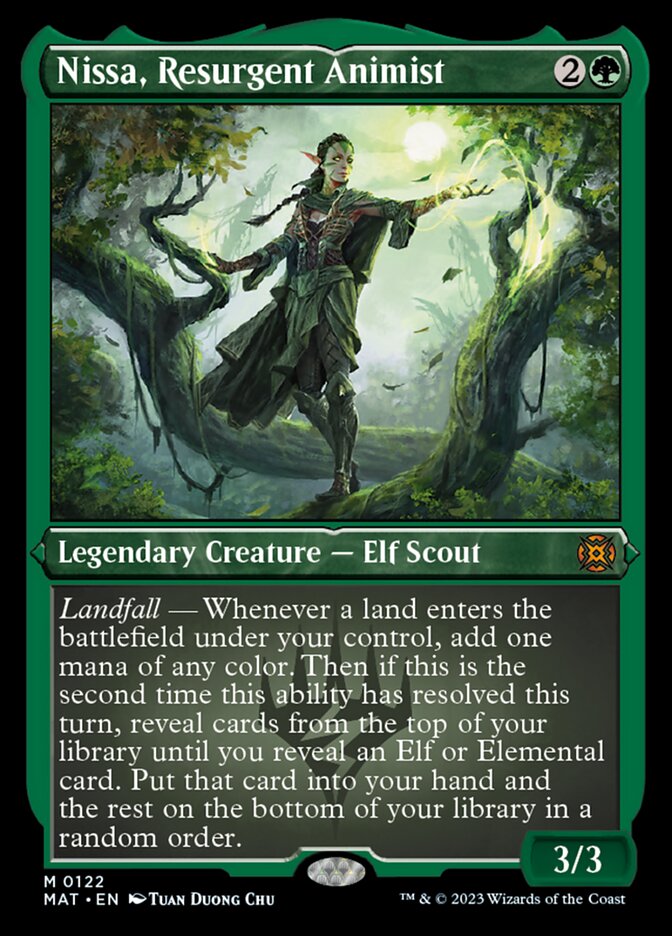 Nissa, Resurgent Animist (Foil Etched) [March of the Machine: The Aftermath] MTG Single Magic: The Gathering | Red Claw Gaming