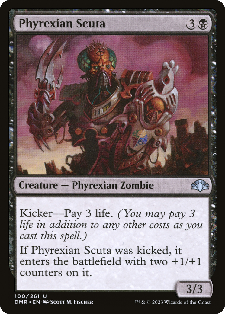 Phyrexian Scuta [Dominaria Remastered] MTG Single Magic: The Gathering | Red Claw Gaming