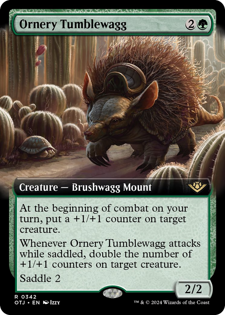 Ornery Tumblewagg (Extended Art) [Outlaws of Thunder Junction] MTG Single Magic: The Gathering    | Red Claw Gaming