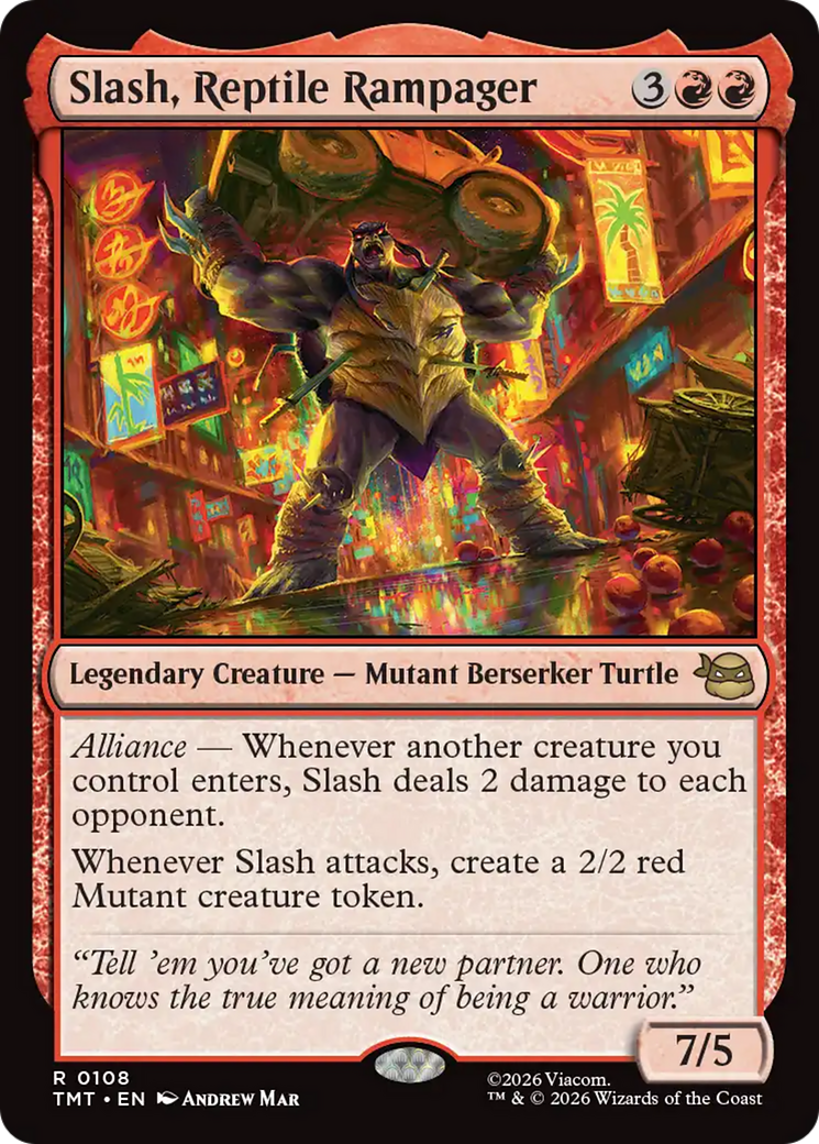 Slash, Reptile Rampager [Teenage Mutant Ninja Turtles] MTG Single Magic: The Gathering | Red Claw Gaming