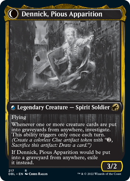 Dennick, Pious Apprentice // Dennick, Pious Apparition [Innistrad: Double Feature] MTG Single Magic: The Gathering | Red Claw Gaming