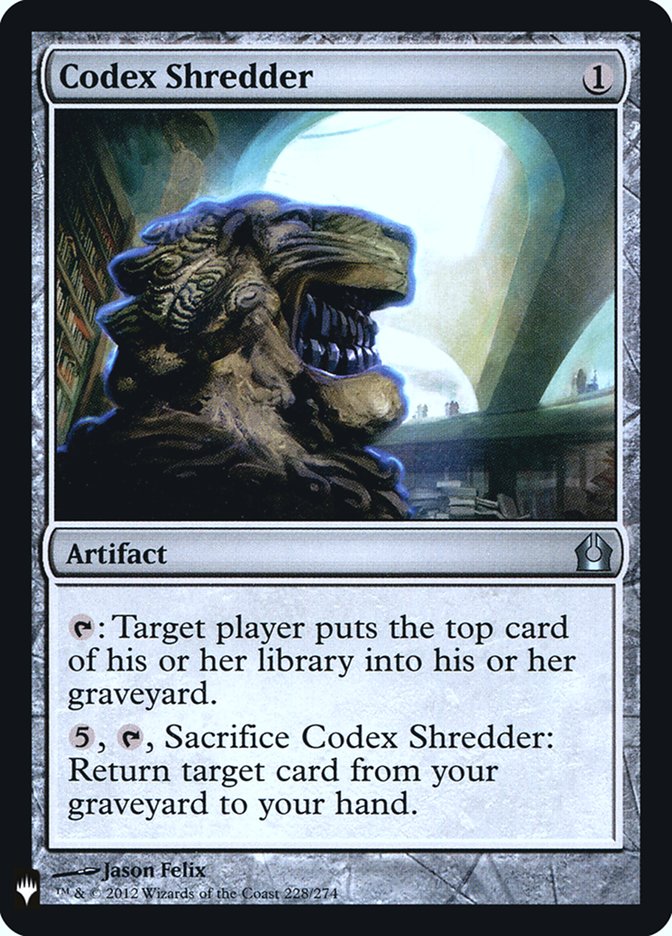 Codex Shredder [Mystery Booster] MTG Single Magic: The Gathering | Red Claw Gaming
