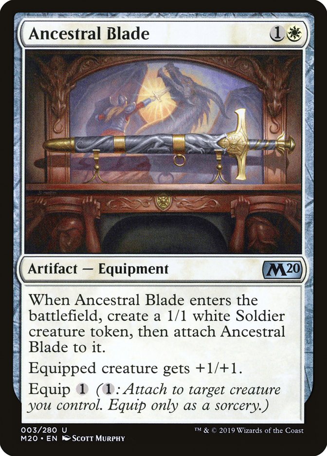 Ancestral Blade [Core Set 2020] MTG Single Magic: The Gathering | Red Claw Gaming