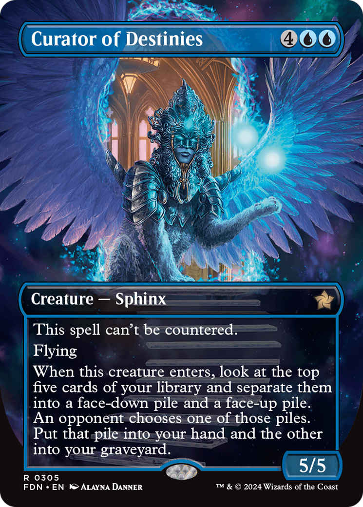 Curator of Destinies (Borderless) [Foundations] MTG Single Magic: The Gathering | Red Claw Gaming