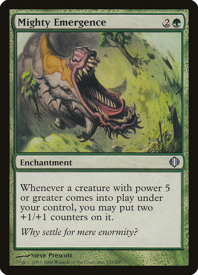 Mighty Emergence [Shards of Alara] MTG Single Magic: The Gathering | Red Claw Gaming