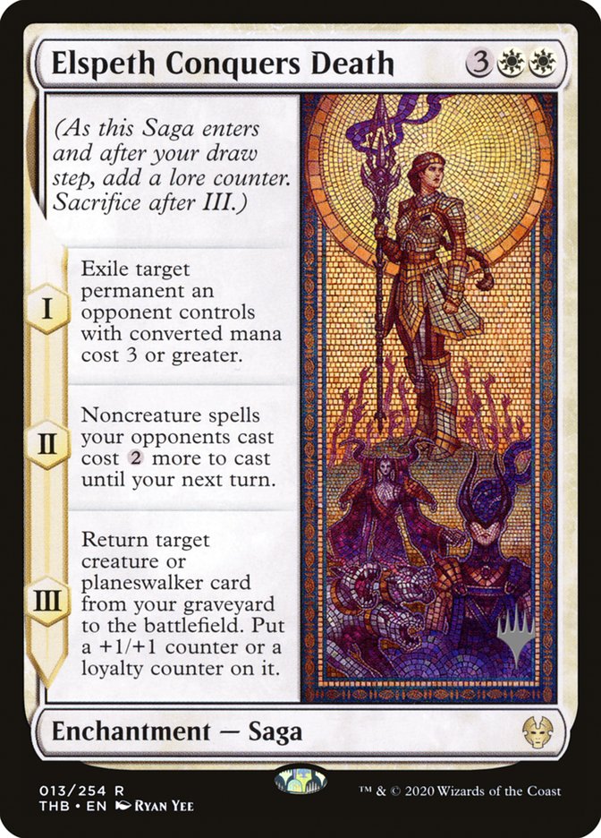 Elspeth Conquers Death (Promo Pack) [Theros Beyond Death Promos] MTG Single Magic: The Gathering | Red Claw Gaming
