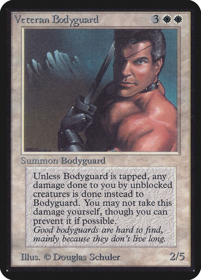 Veteran Bodyguard [Alpha Edition] MTG Single Magic: The Gathering | Red Claw Gaming
