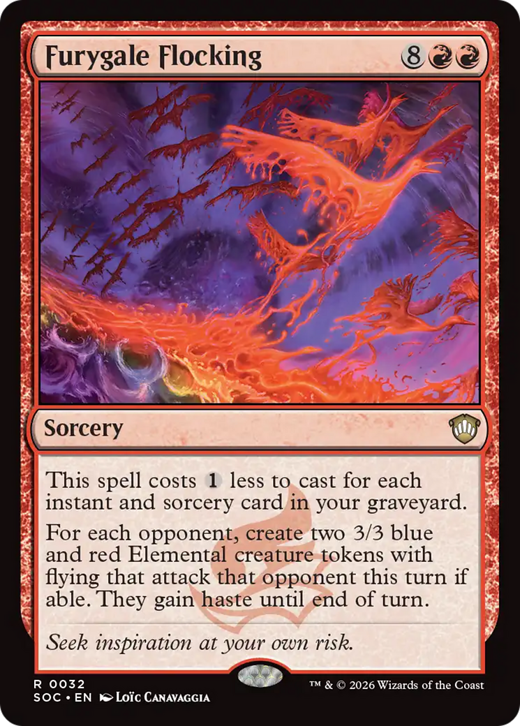 Furygale Flocking [Secrets of Strixhaven Commander] MTG Single Magic: The Gathering | Red Claw Gaming