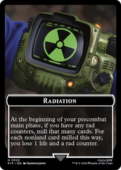 Radiation // Alien Double-Sided Token [Fallout Tokens] MTG Single Magic: The Gathering | Red Claw Gaming