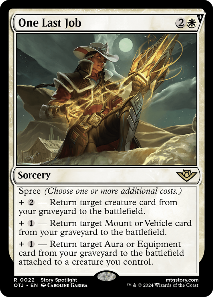 One Last Job [Outlaws of Thunder Junction] MTG Single Magic: The Gathering | Red Claw Gaming