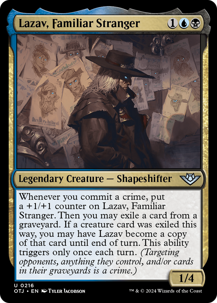 Lazav, Familiar Stranger [Outlaws of Thunder Junction] MTG Single Magic: The Gathering    | Red Claw Gaming