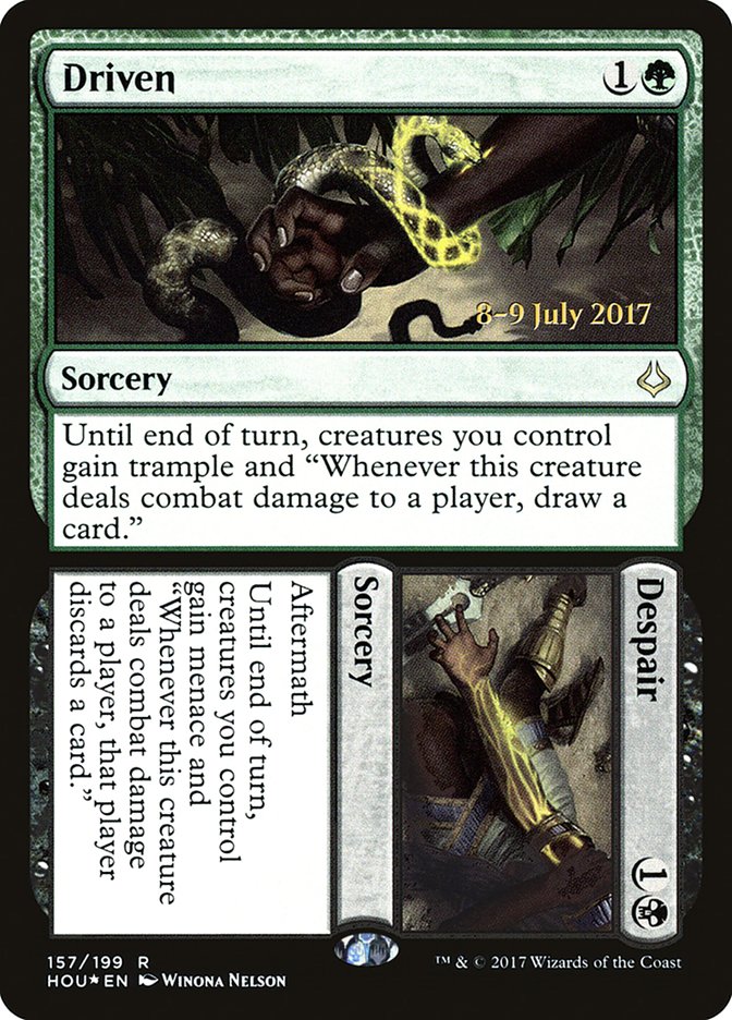 Driven // Despair [Hour of Devastation Prerelease Promos] MTG Single Magic: The Gathering | Red Claw Gaming