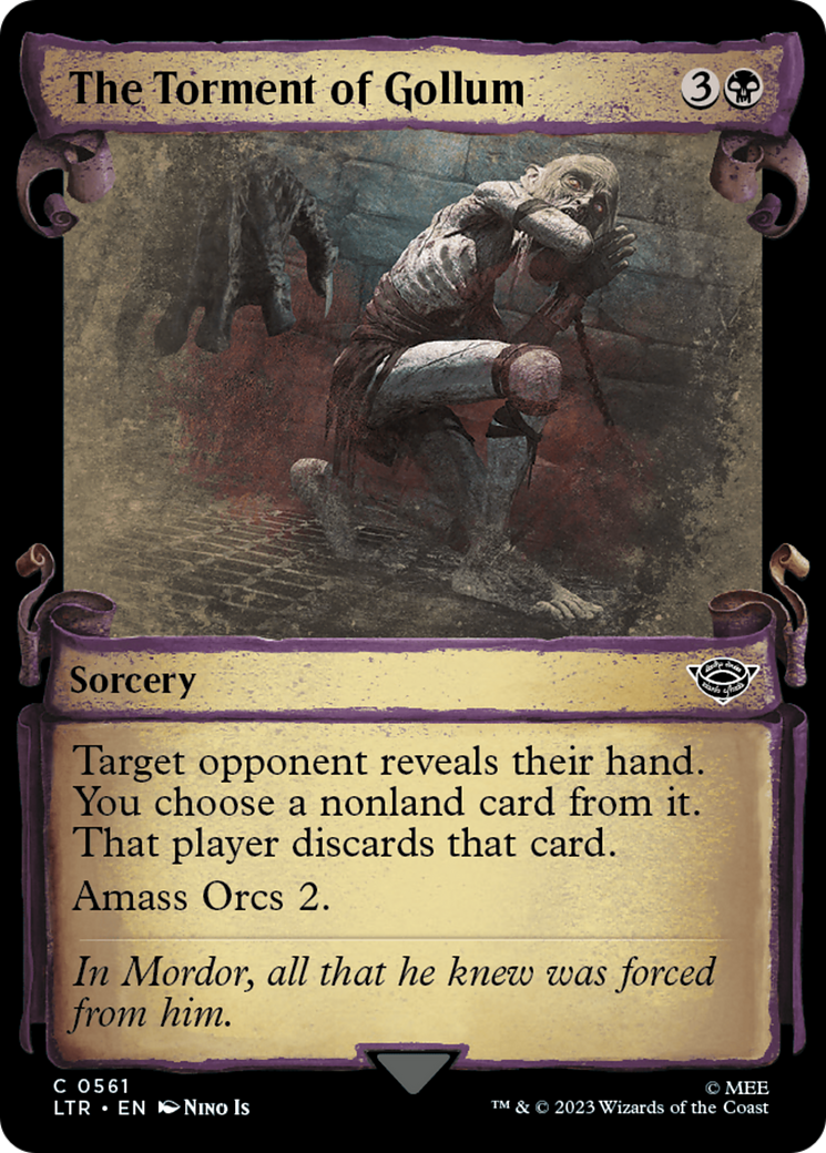 The Torment of Gollum [The Lord of the Rings: Tales of Middle-Earth Showcase Scrolls] MTG Single Magic: The Gathering | Red Claw Gaming