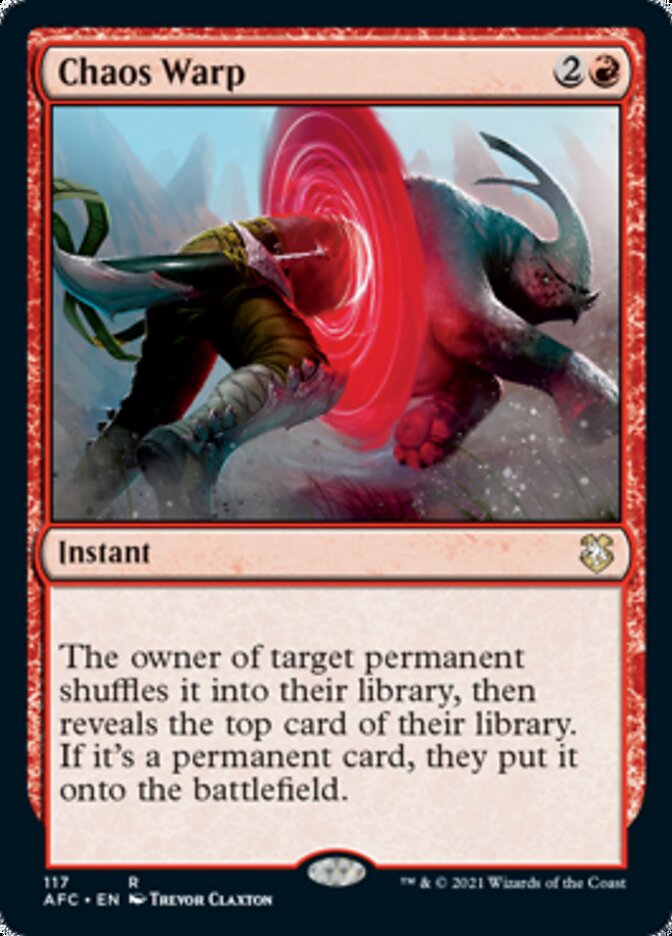 Chaos Warp [Dungeons & Dragons: Adventures in the Forgotten Realms Commander] MTG Single Magic: The Gathering | Red Claw Gaming