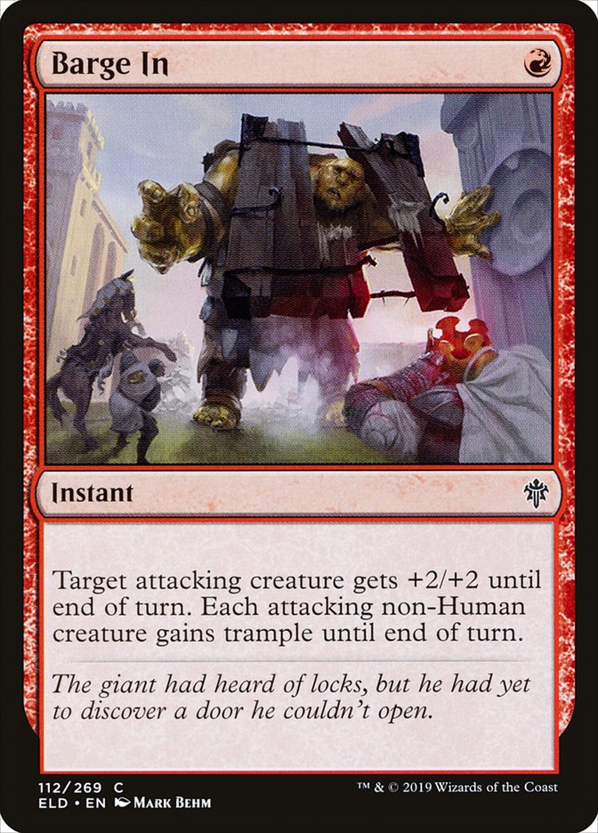 Barge In [Throne of Eldraine] MTG Single Magic: The Gathering | Red Claw Gaming